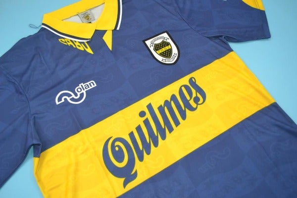 Details about   Boca Juniors Olan 1995 Brand New Soccer Jersey MARADONA CANIGGIA VERON 