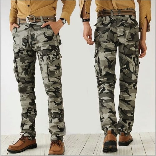 military style camouflage pants