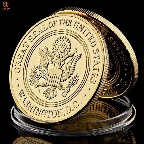 USA Navy military gold challenge coin