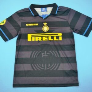 Inter Milan retro soccer jersey UEFA Cup Final 1998