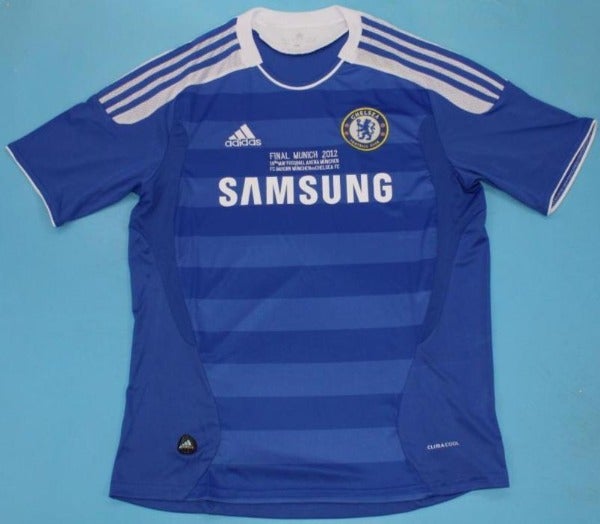 Chelsea FC retro soccer jersey Champions League 2012