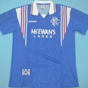 Glasgow Rangers retro soccer jersey 1996-1997