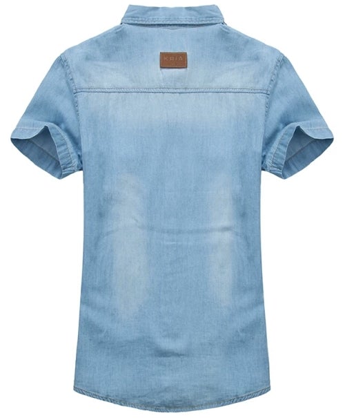 Jaraguar denim cotton shirt short sleeve