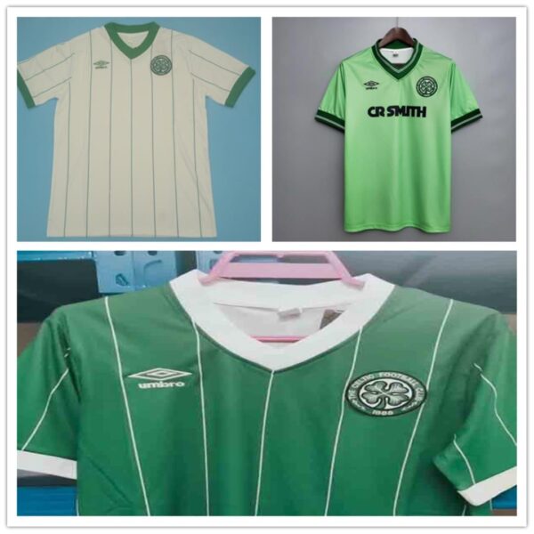 Celtic Glasgow home & away soccer jersey 1984-1985