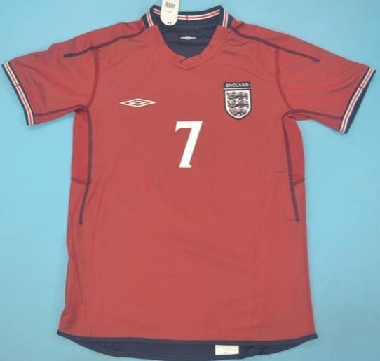 England national team retro soccer jersey WC 2002