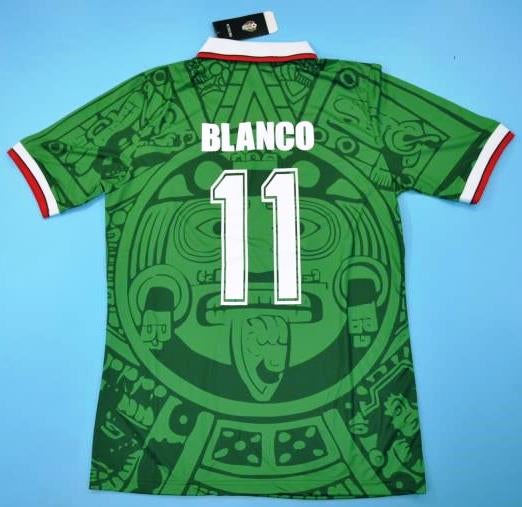 Mexico vintage Green soccer jersey World cup 98
