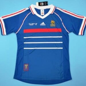 France national team retro soccer jersey World Cup 98