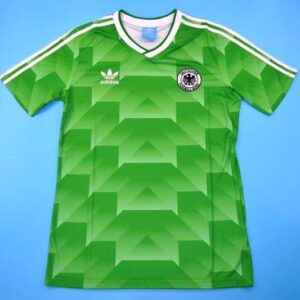 World Cup 1990 West Germany green soccer jersey