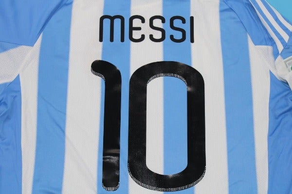 Argentina national team retro soccer jersey 2010