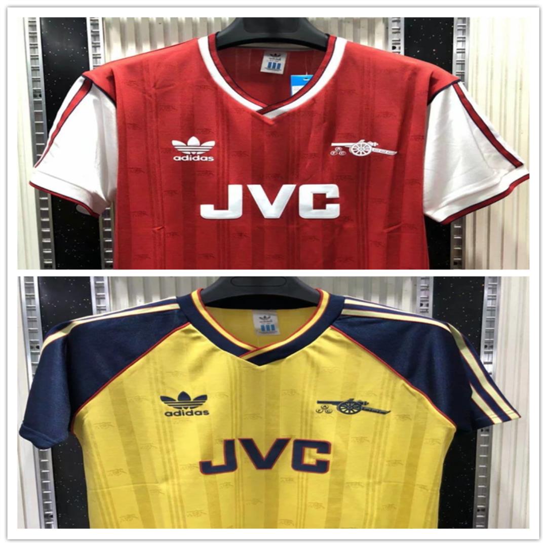 Arsenal retro soccer jersey 1988-1989
