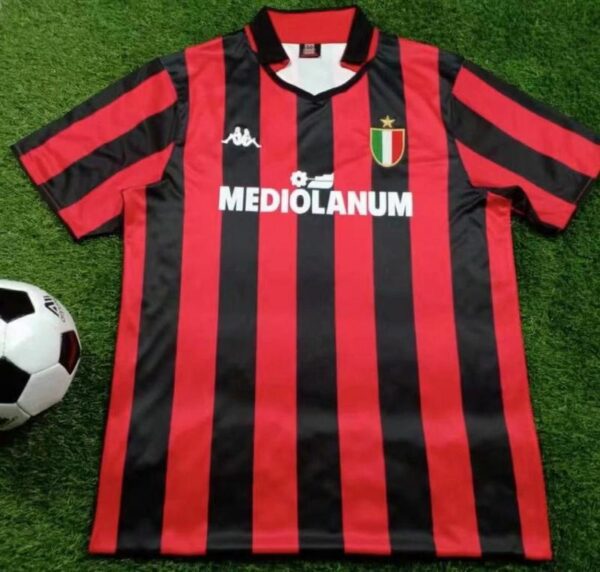 AC Milan retro soccer jersey 1988-1989