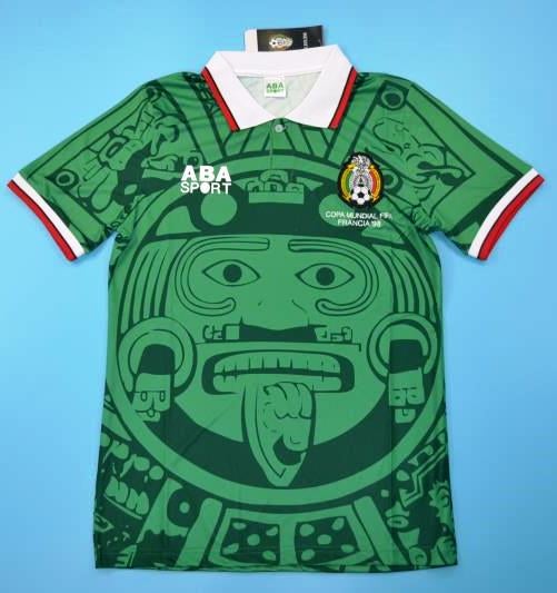 Mexico soccer jersey wc 98