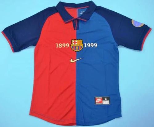 FC Barcelona retro soccer jersey 1899-1999