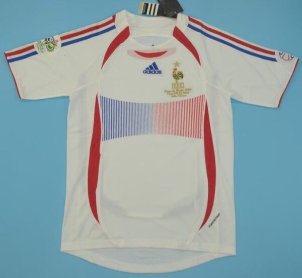 France retro soccer jersey WC 2006