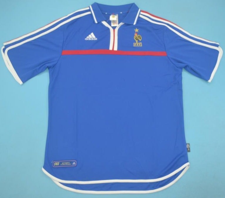 France retro soccer jersey Euro 2000