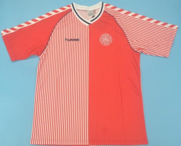 Denmark retro soccer jersey WC 1986
