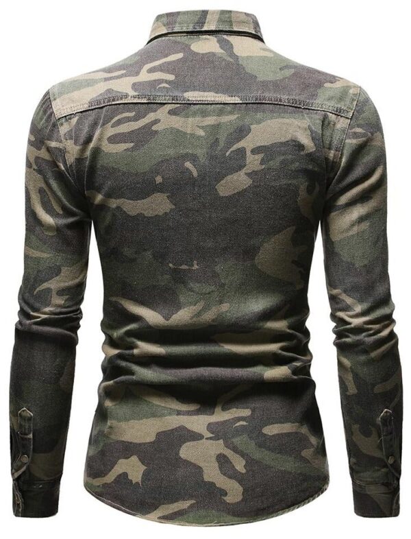 Camouflage green army long sleeve shirt
