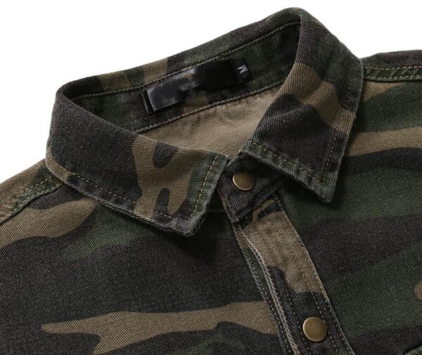Camouflage green army long sleeve shirt