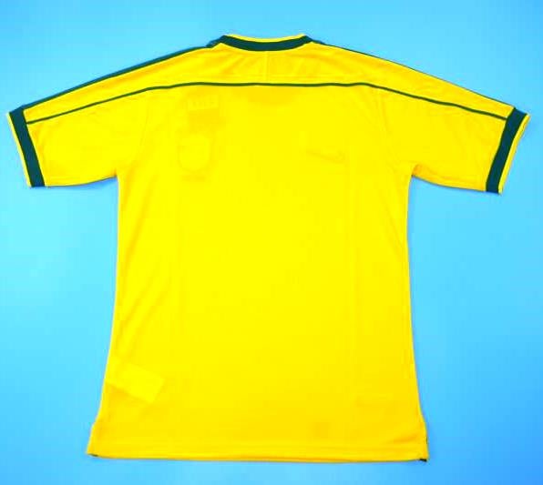 1998 Brazil retro national team soccer jersey