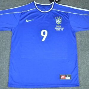 Brazil retro away soccer jersey World Cup 1998