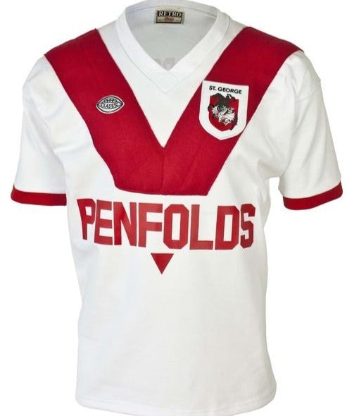 1979 St George Dragons retro rugby jersey