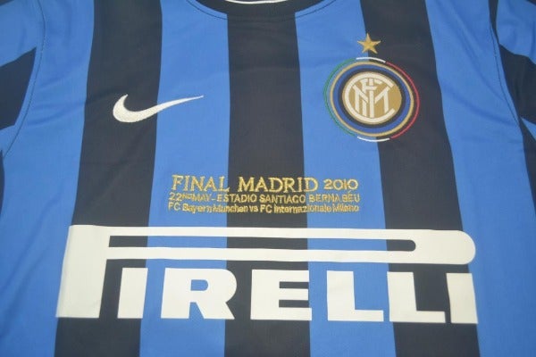 Inter Milan retro soccer jersey ECL 2010