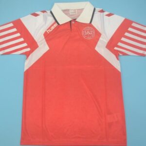 Denmark retro soccer jersey Euro 1992