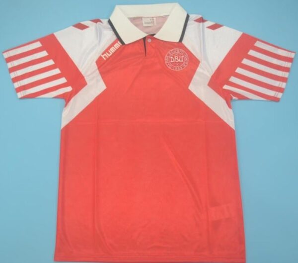 Denmark retro soccer jersey Euro 1992