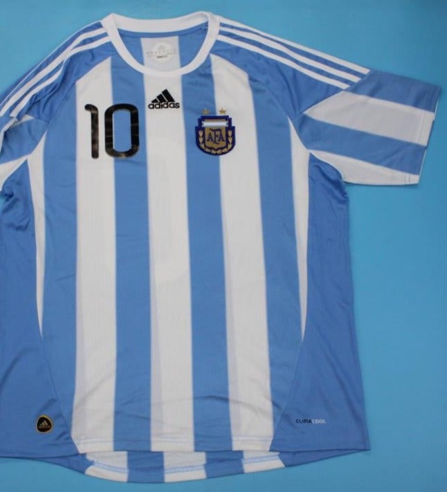 Retro 2010 Argentina home Soccer Jersey - Kitsociety