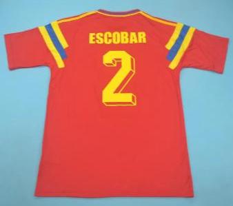 Colombia retro soccer jersey World Cup 1990