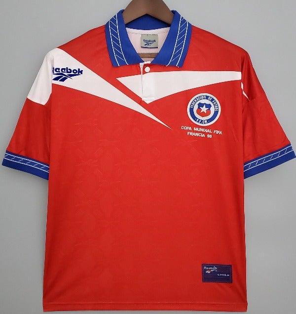 Chile retro soccer jersey World cup 1998
