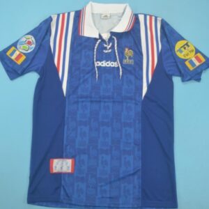 France Euro 1996 retro soccer jersey