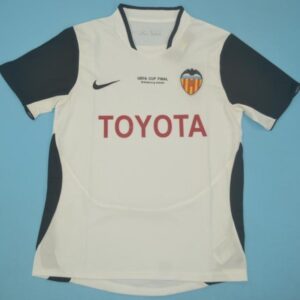 Valencia CF retro soccer jersey UEFA CUP final 2004