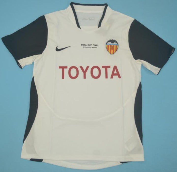 Valencia CF retro soccer jersey UEFA CUP final 2004