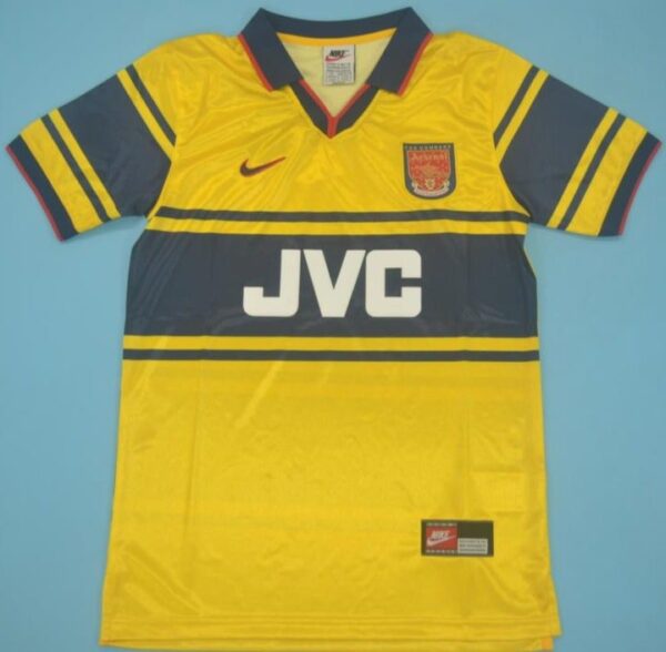 Arsenal away retro soccer jersey 1997-1998