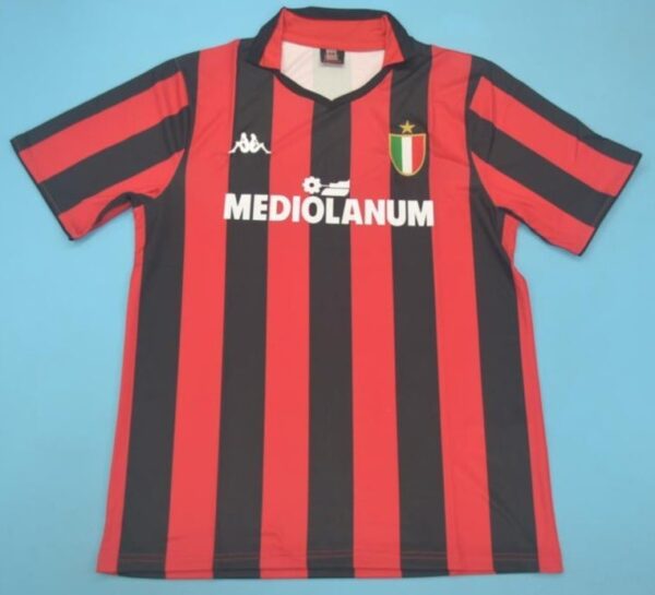 AC Milan retro soccer jersey 1989-1990