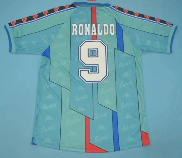 FC Barcelone retro away soccer jersey 1996-1997