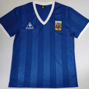 Argentina away retro soccer jersey WC 1986