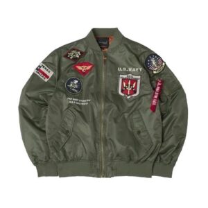 us navy nylon flight jacket