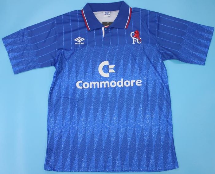 Chelsea retro soccer jersey 1989-1990
