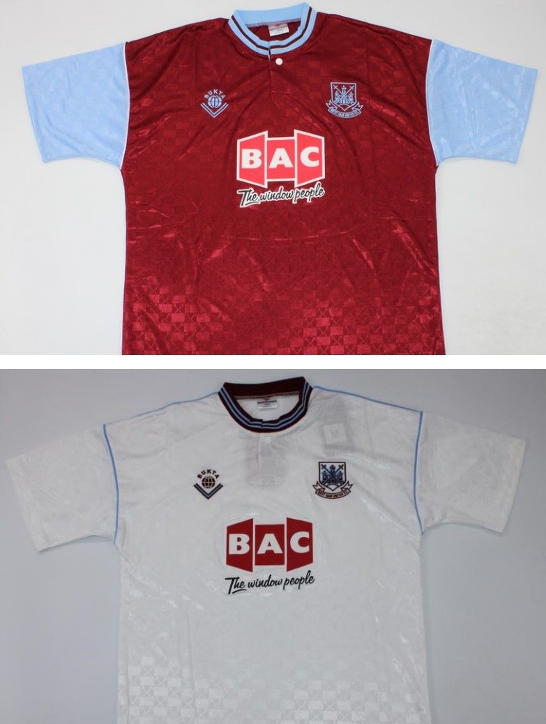 West Ham retro football jersey 1989-1990