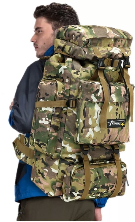 OUTDOOR 70L Men Camping military backpack