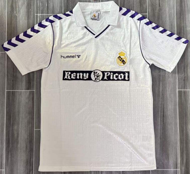 Real Madrid vintage soccer jersey 1989-1990