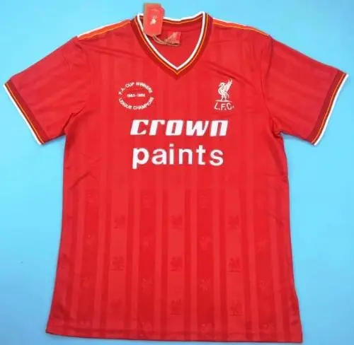 Liverpool retro soccer jersey 85-86