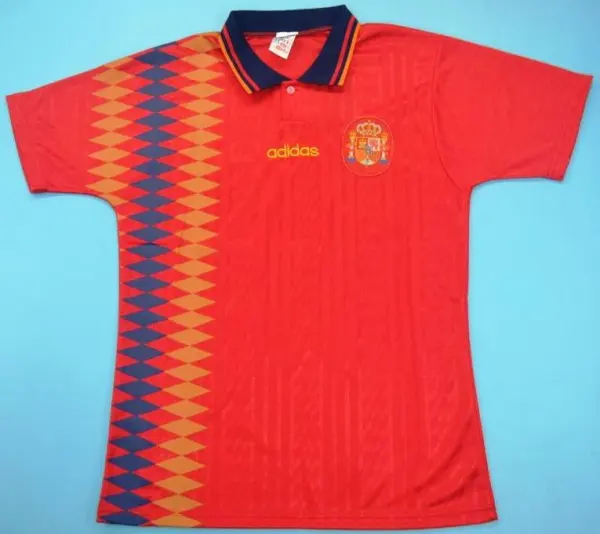 Spain national team retro soccer jersey WC 1994