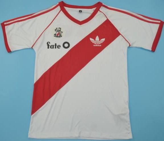 River Plate retro soccer jersey 1986