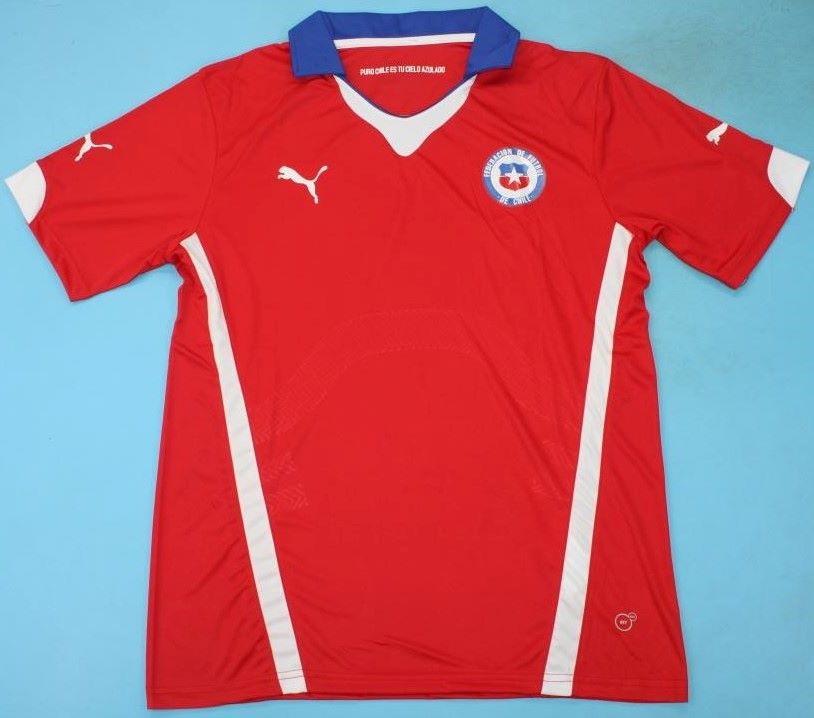 Chile retro soccer jersey World Cup 2014