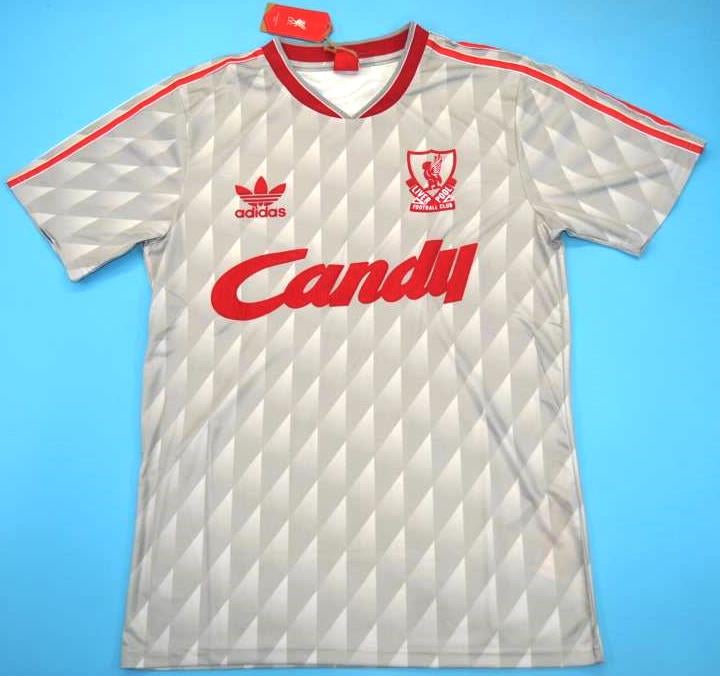 Liverpool retro away soccer jersey 1990-1991