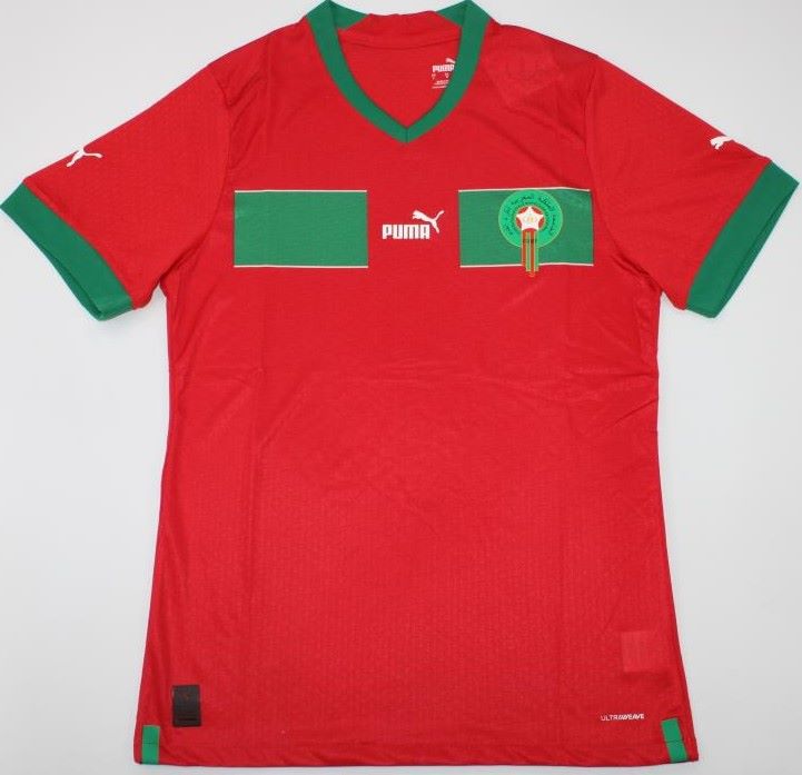 Morocco national team soccer jersey World Cup 2022