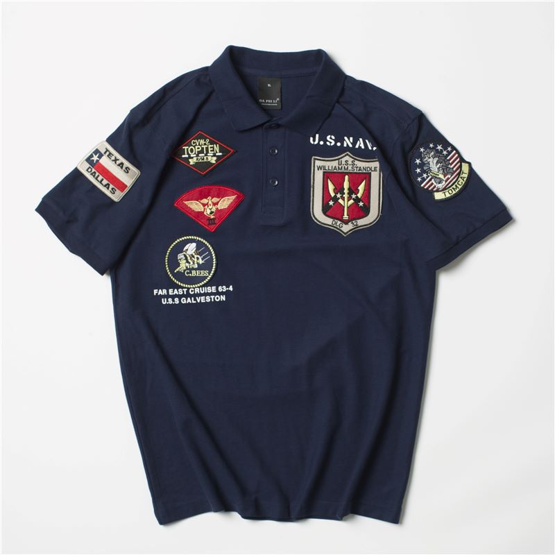 US Navy casual short sleeve polo shirt 2022